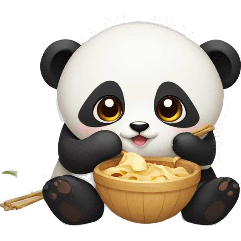 Panda eating peirogi  emoji