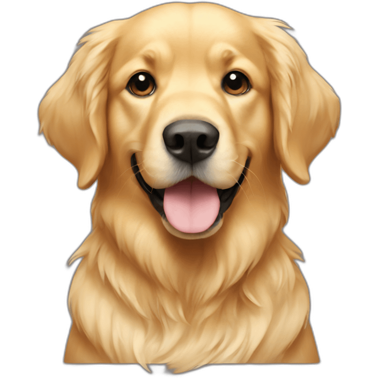 golden retriever on back emoji