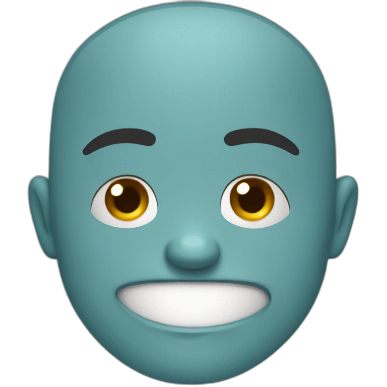 Bald angry canteen staf emoji