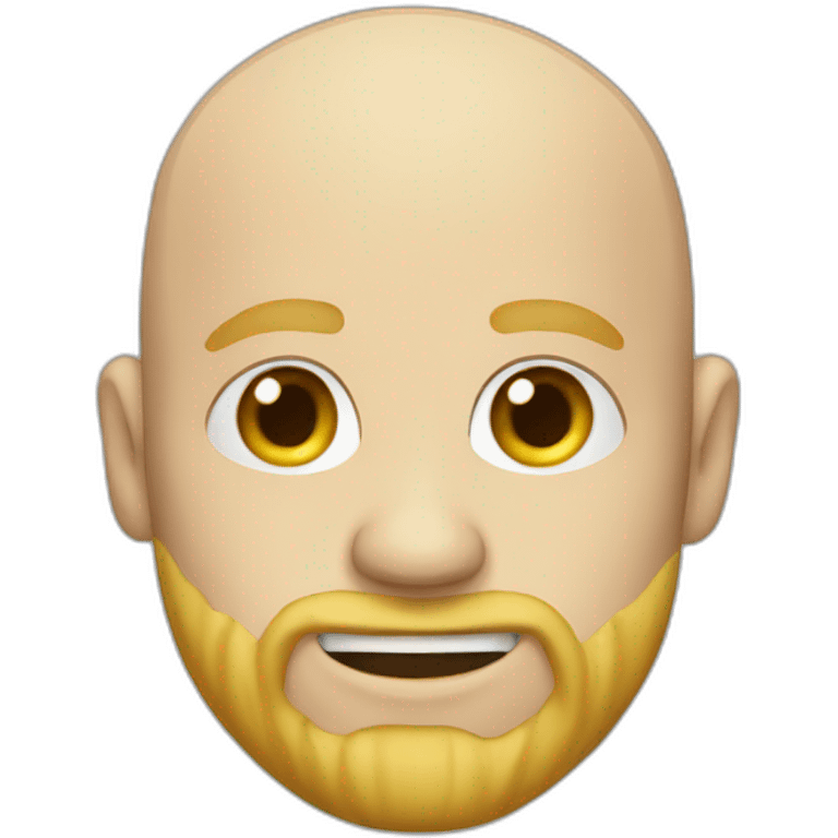 bald with blonde beard and earings emoji