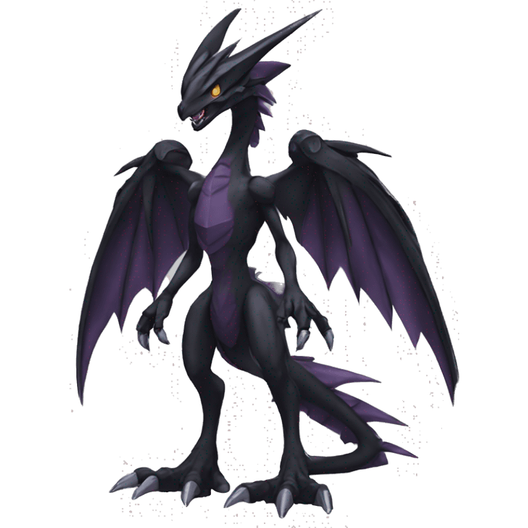  Cool Edgy Black Digimon-Fakemon-Raptor-Genesect-Dragon full body emoji