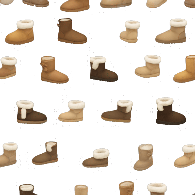 ugg mini boots emoji