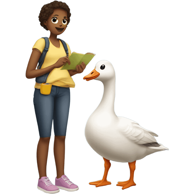 Goose babysitter emoji