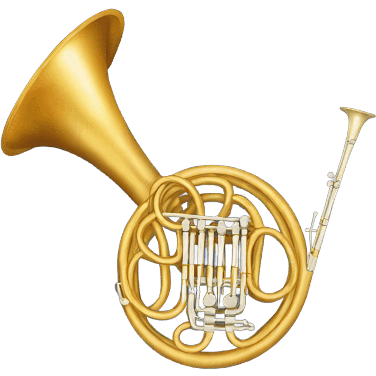 French horn emoji