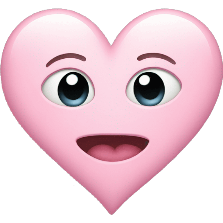 Light pink heart emoji