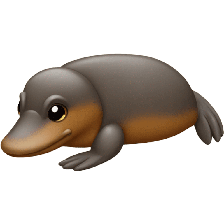 Platypus sunbathing emoji