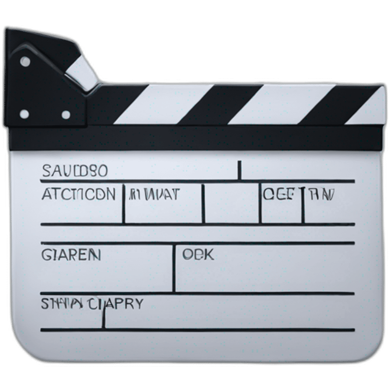 clapper board emoji