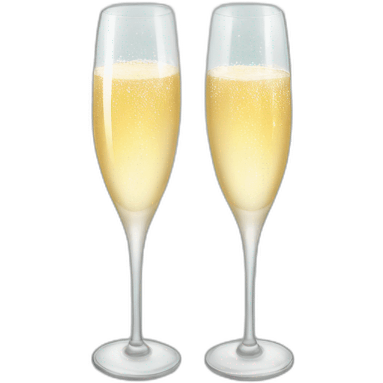 glasses of champagne christmas emoji