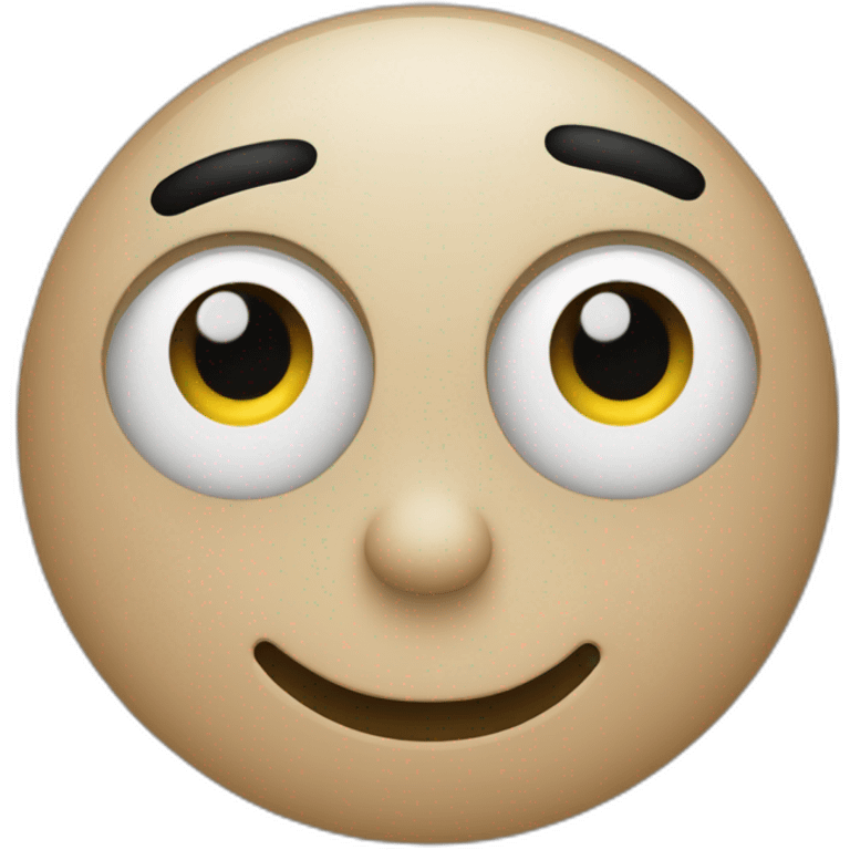 Circle Face in Color Black with Eyes in "X" emoji