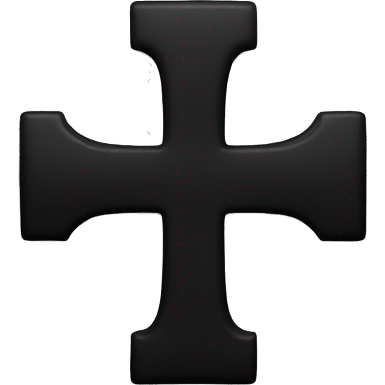 Black cross emoji