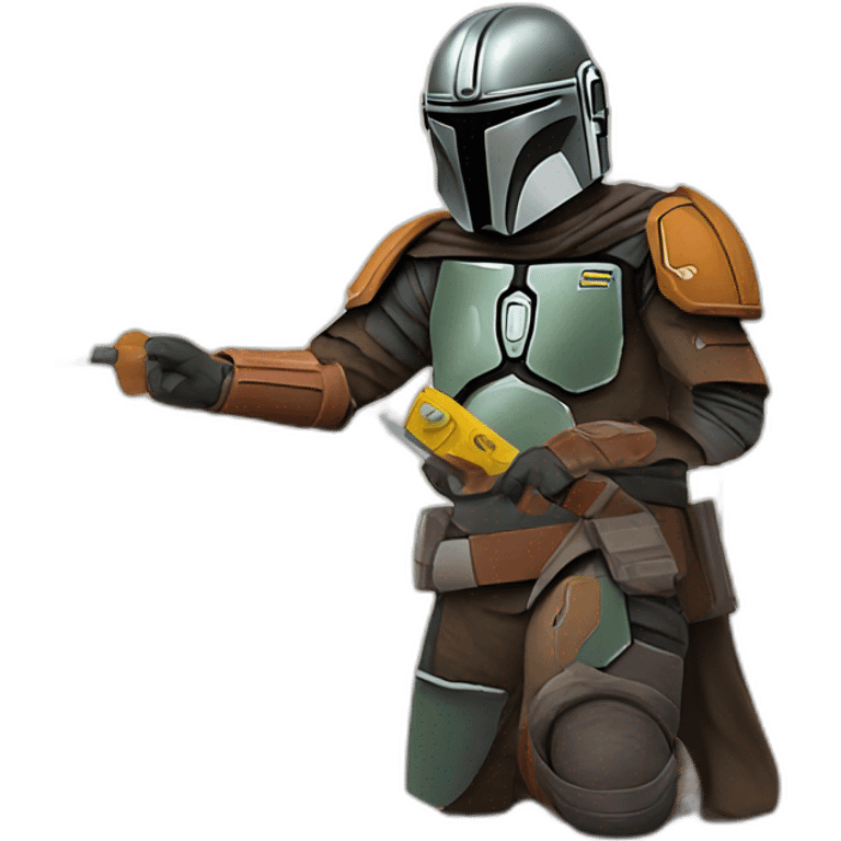 Mandalorian installing tile emoji