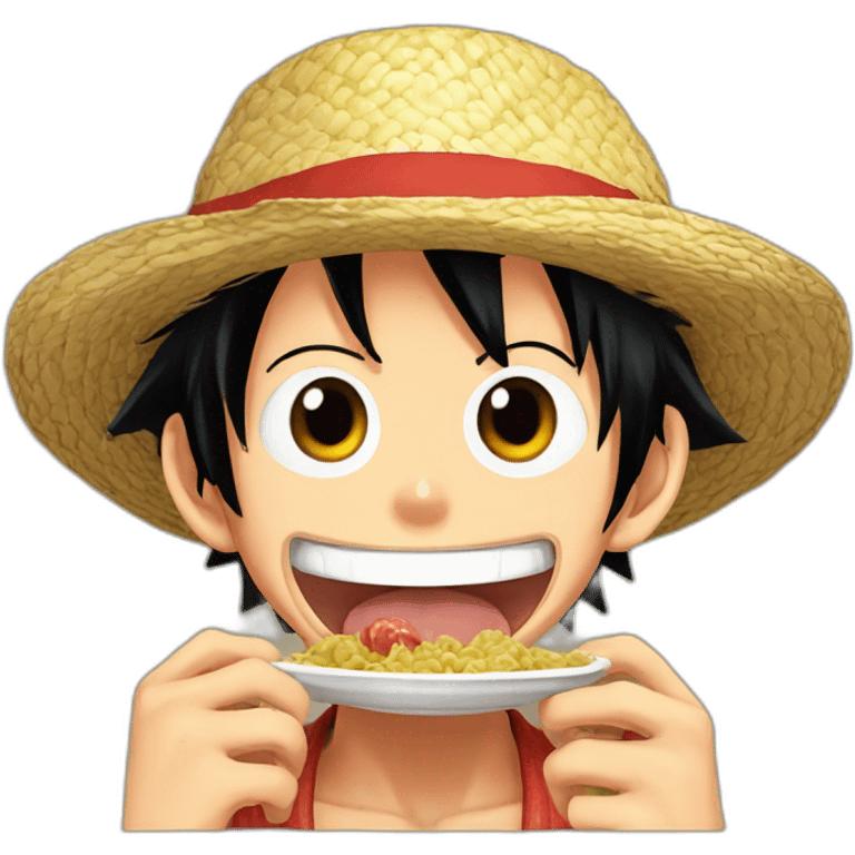 Monkey D.Luffy eat Monkey emoji