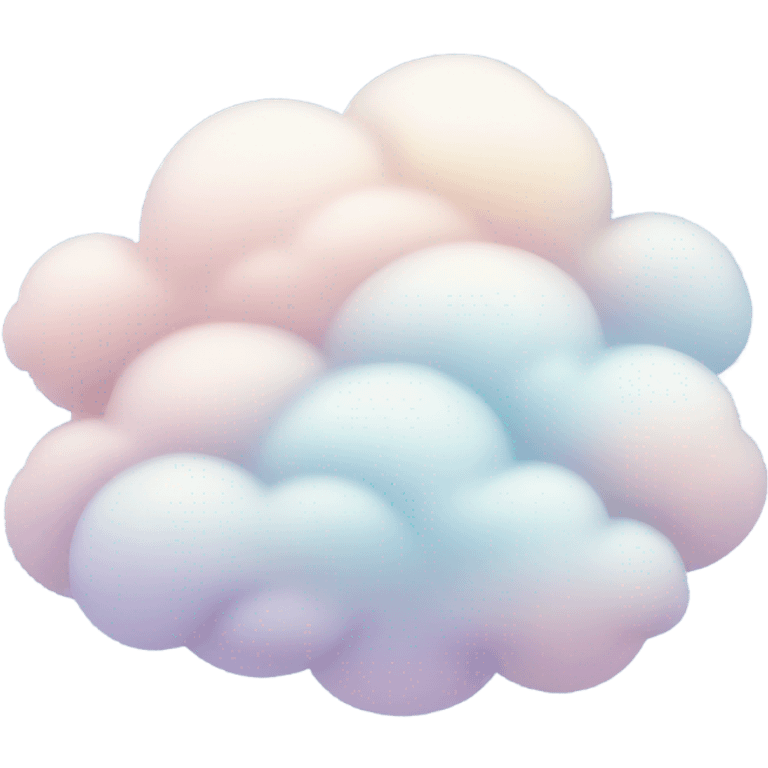 pastel tone, soft, cloud emoji