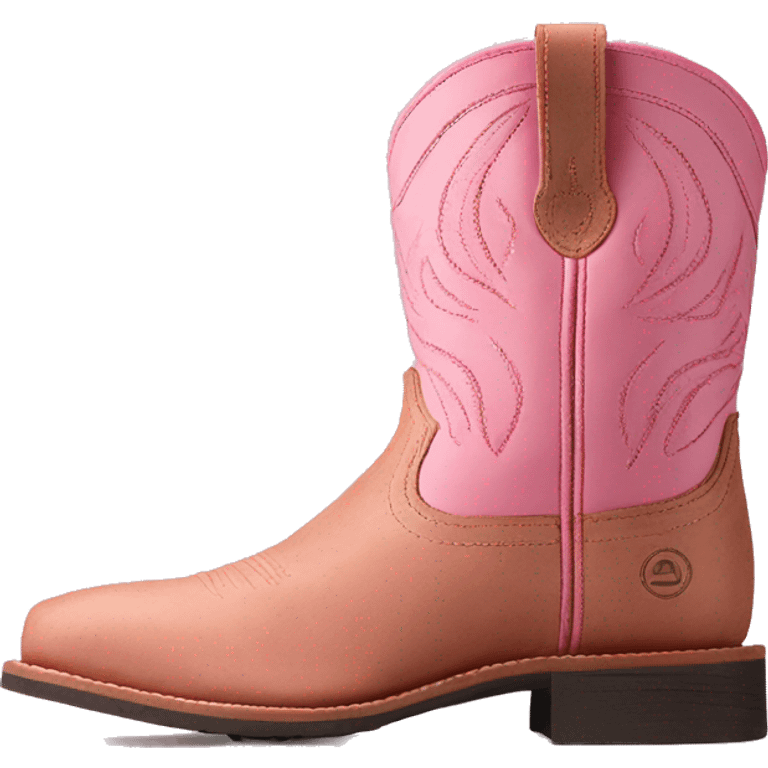 ariat boots in pink  emoji