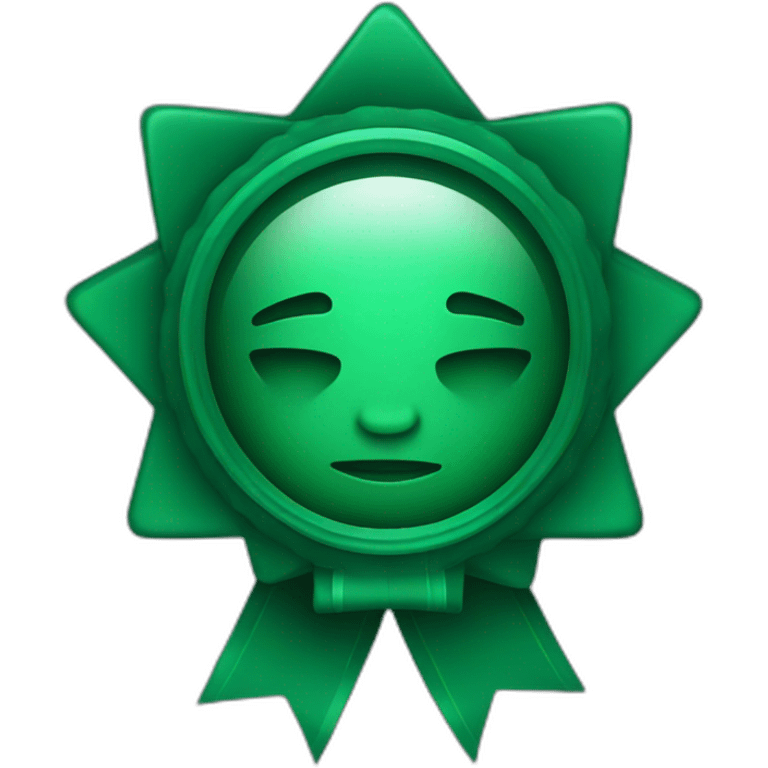 dark green award emoji