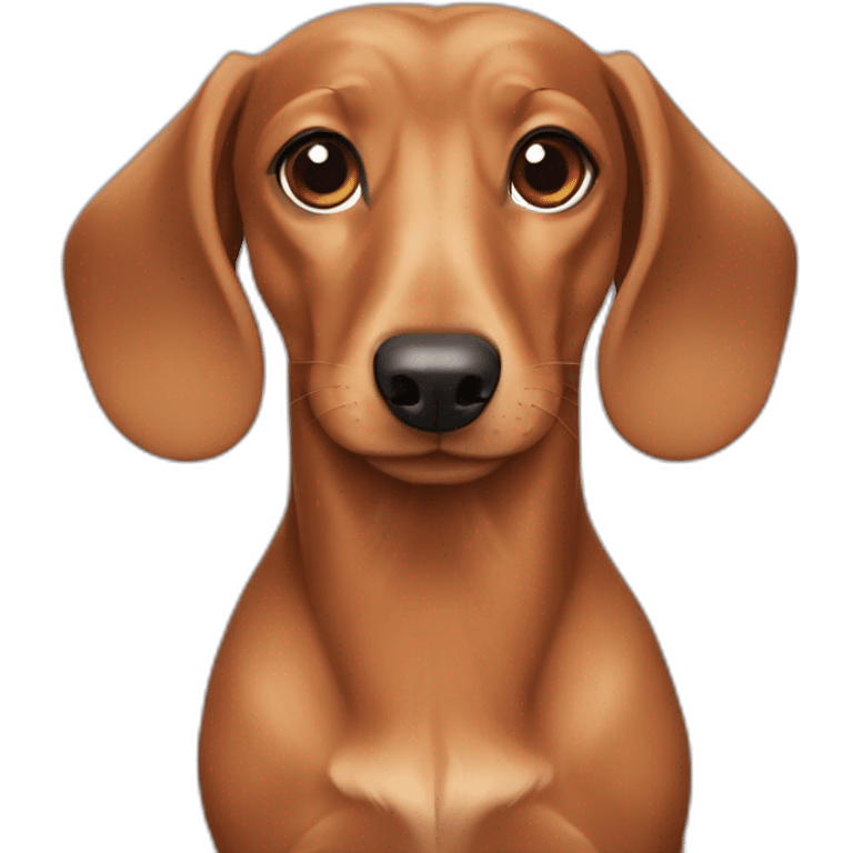 fawn colored dachshund emoji