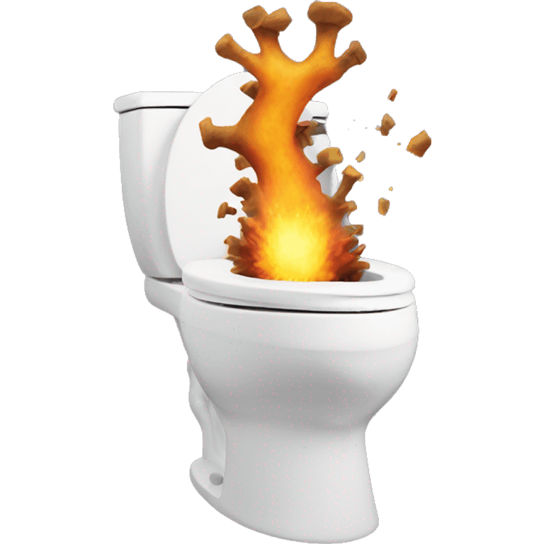 exploding toilet  emoji