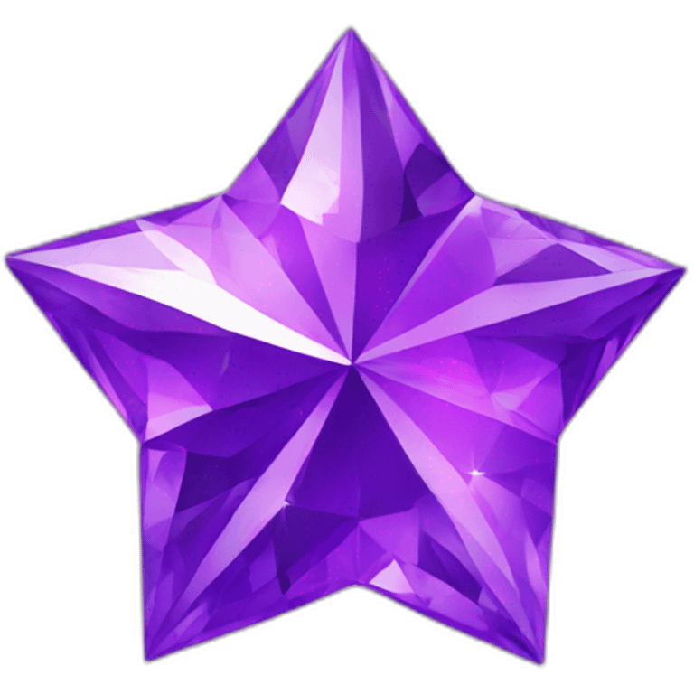 Purple diamond star emoji