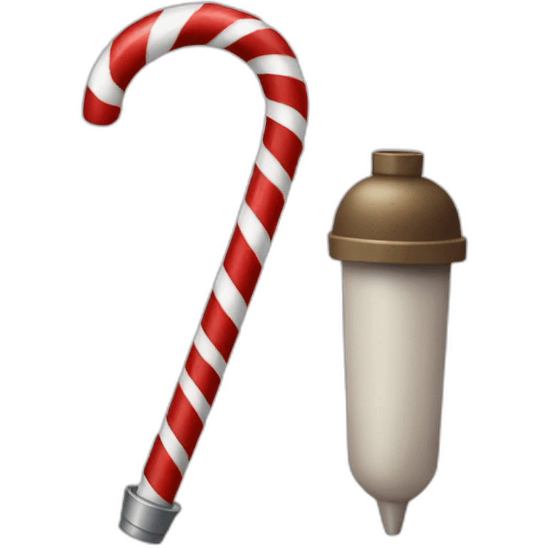 candy cane grenade emoji