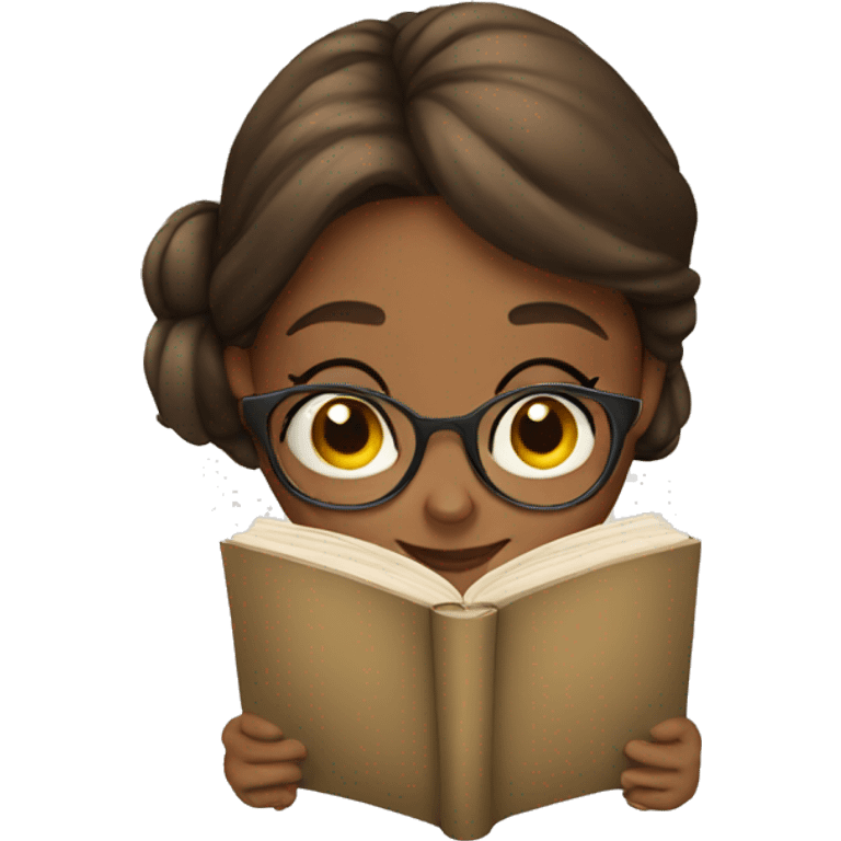 A girl reading a book  emoji