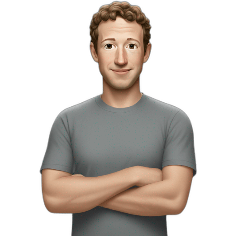 Mark zuck in grey tee emoji