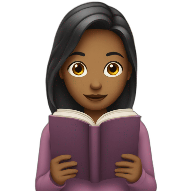 Girl with books emoji