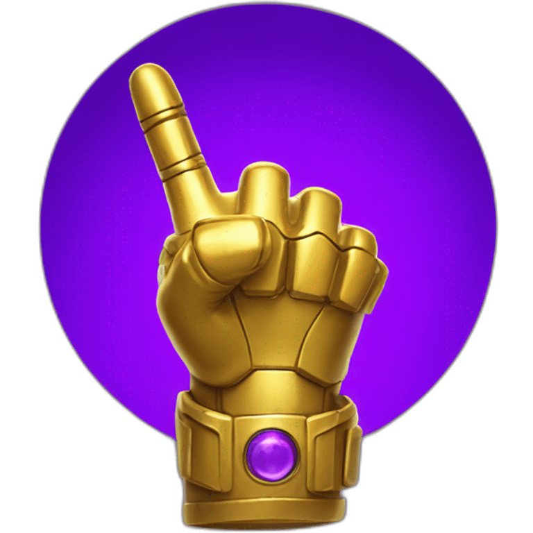 infinity gauntlet middle finger emoji