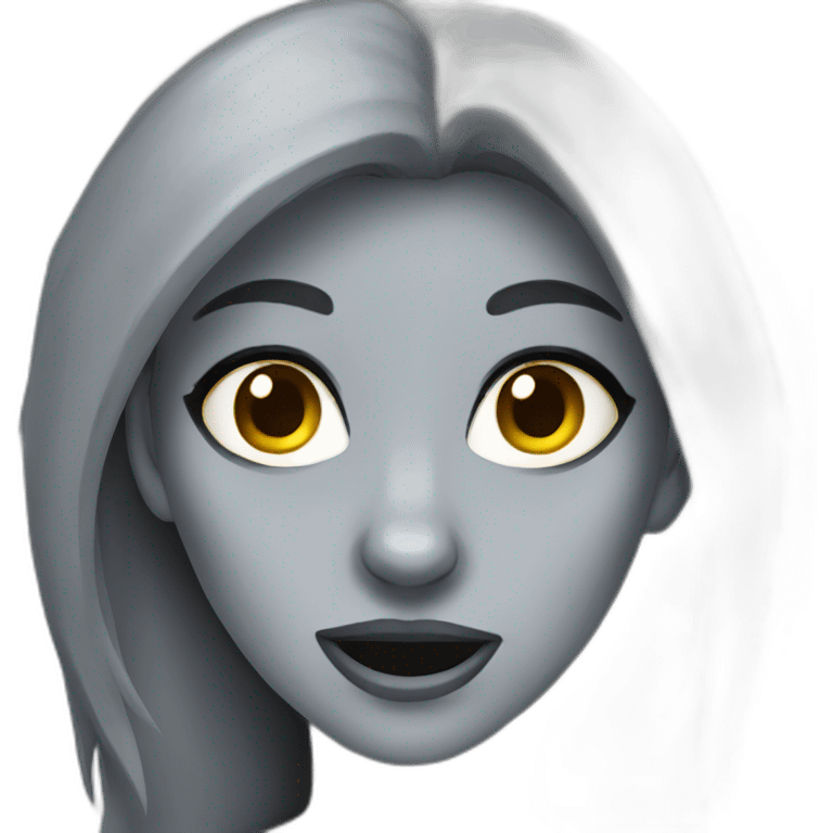 Female grey werewolf emoji