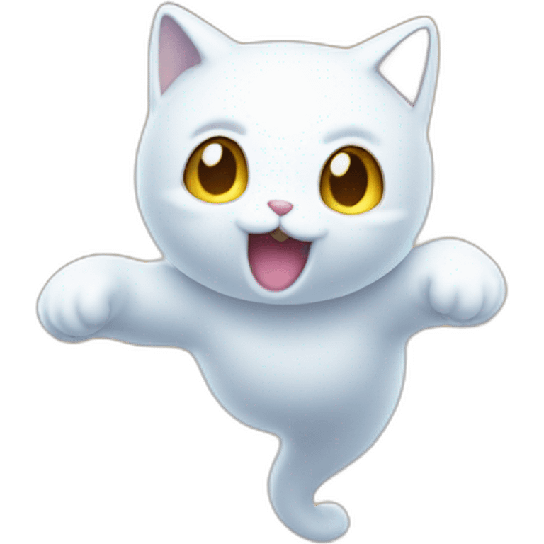 ghost-floating-in-the-air-kitty emoji