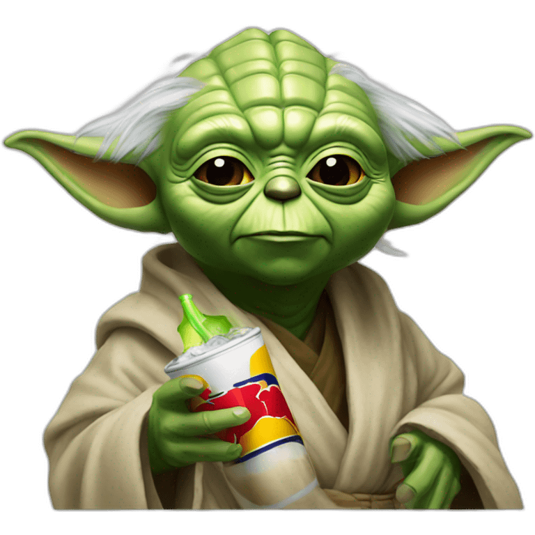  yoda drink redbull emoji