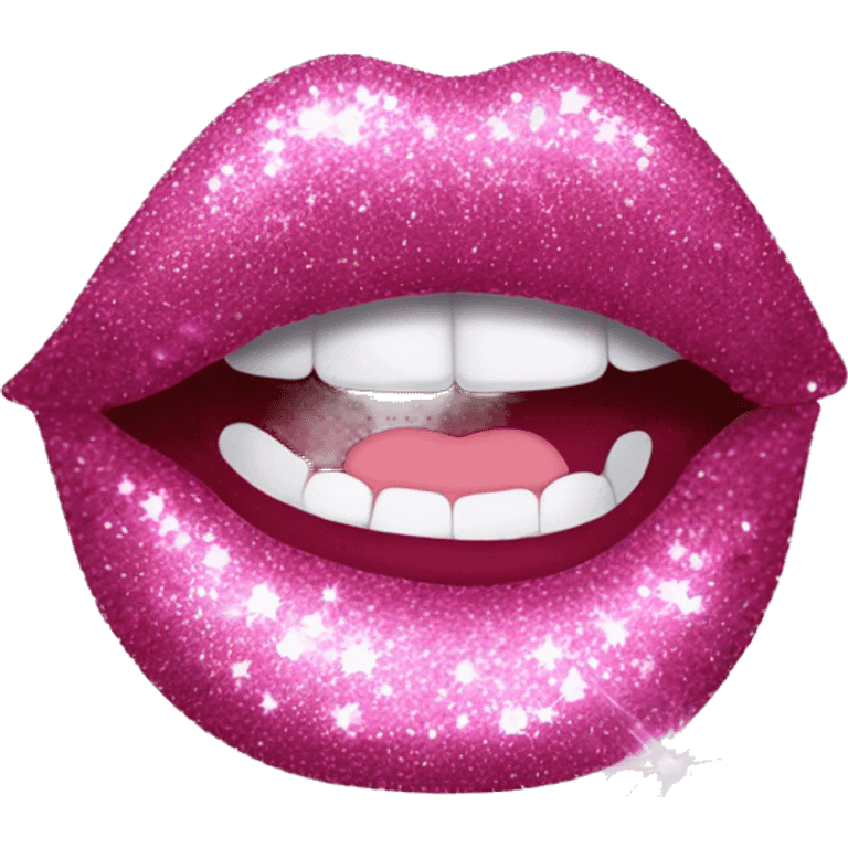 sparkly lip gloss emoji