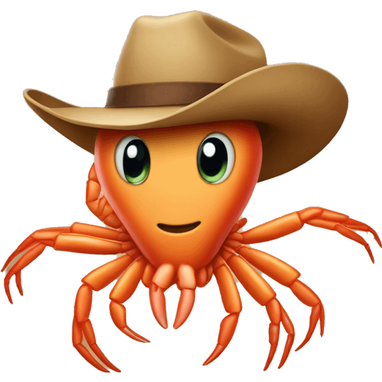 shrimp wearing a cowboy hat emoji