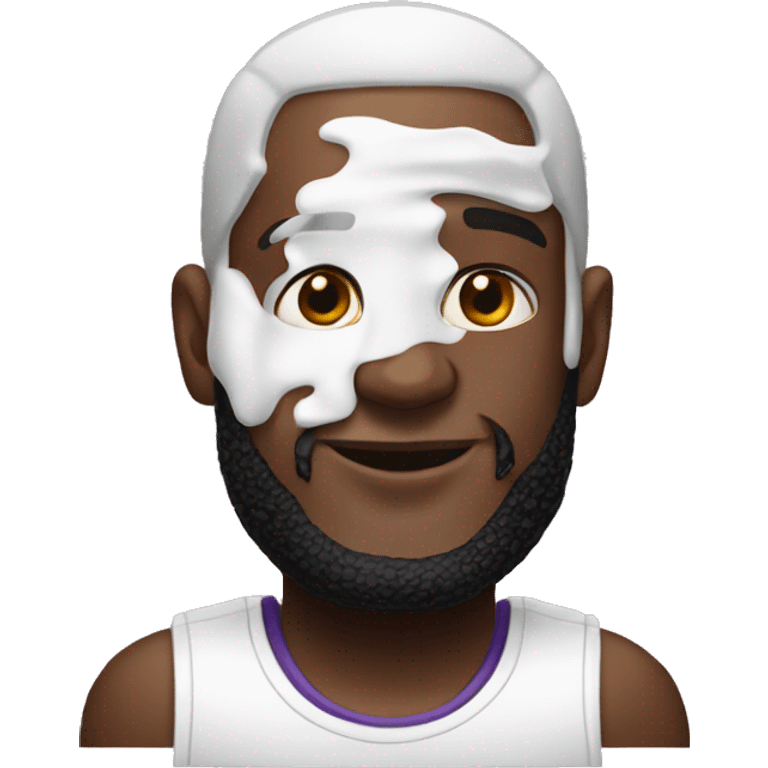 lebron white lotion emoji