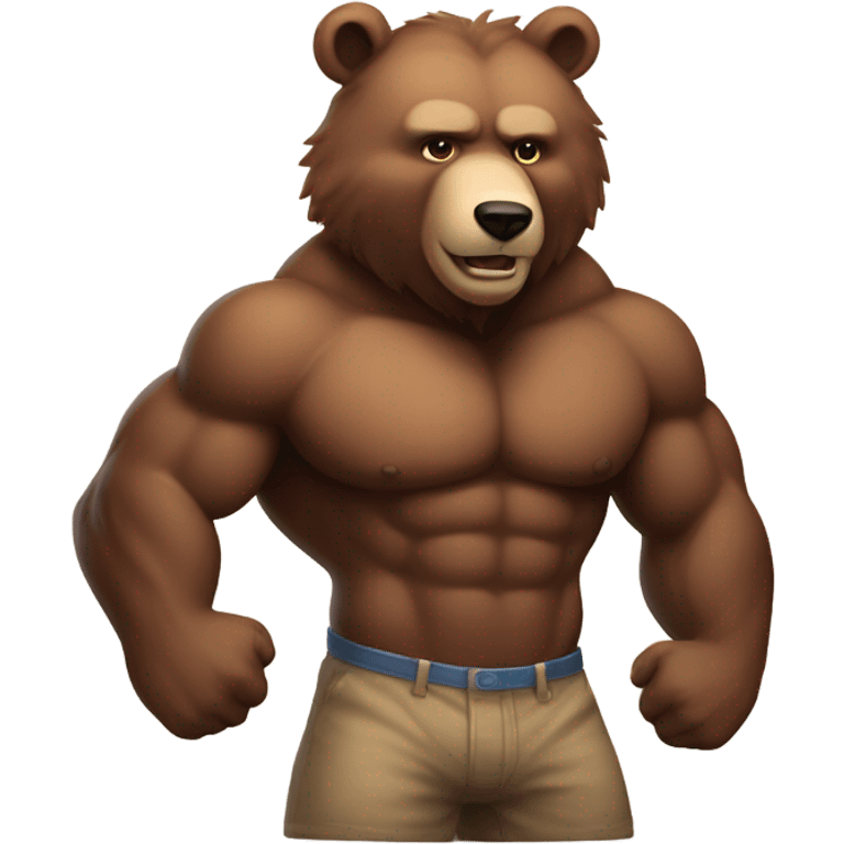 a hot bear emoji