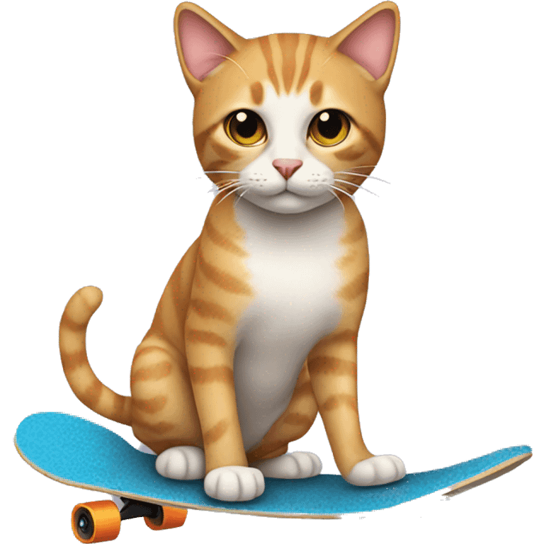 cat with skateboard  emoji