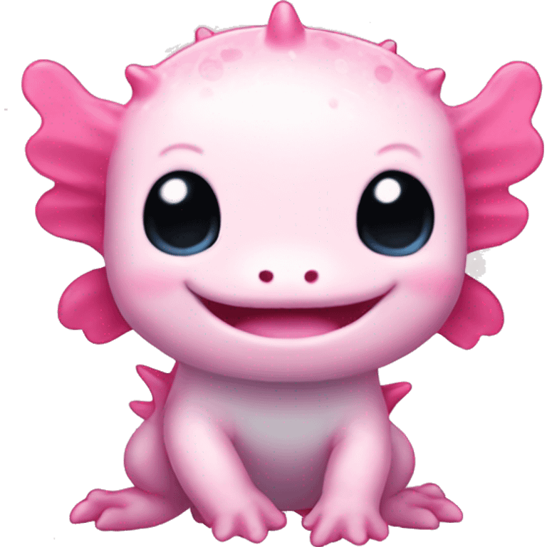 pink cute axolotl stitch sanrio emoji