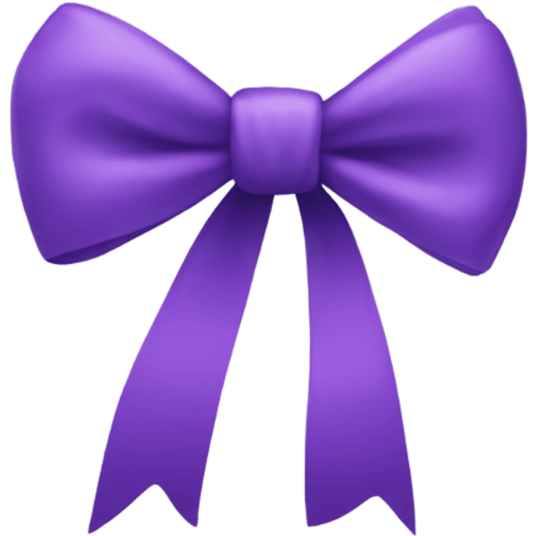 Purple bow emoji