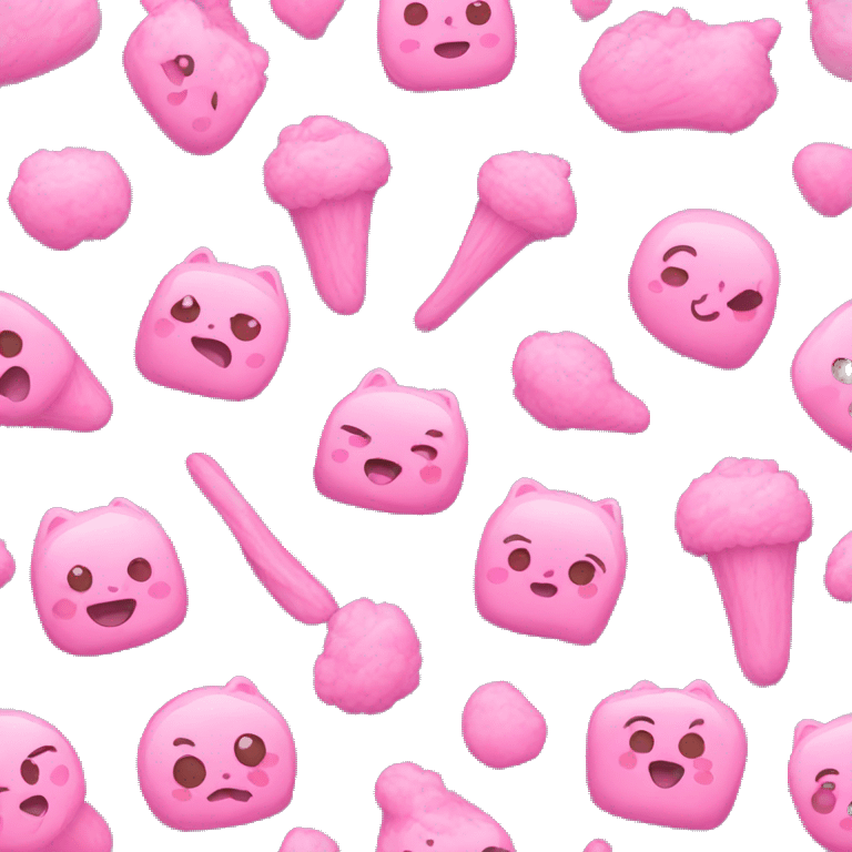 Pink cute stuffs emoji