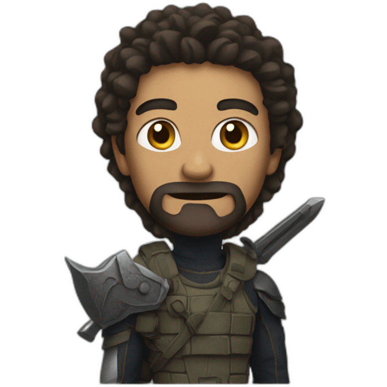 Seth with a weapon emoji