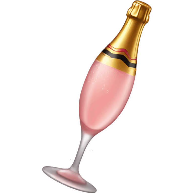 Pink champagne  emoji