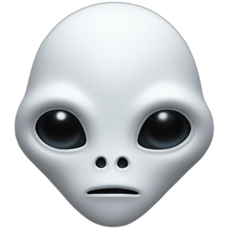 White asteroid alien emoji