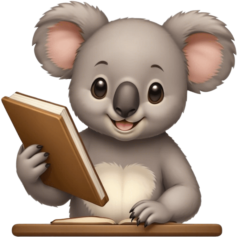 Koala teaching a class emoji