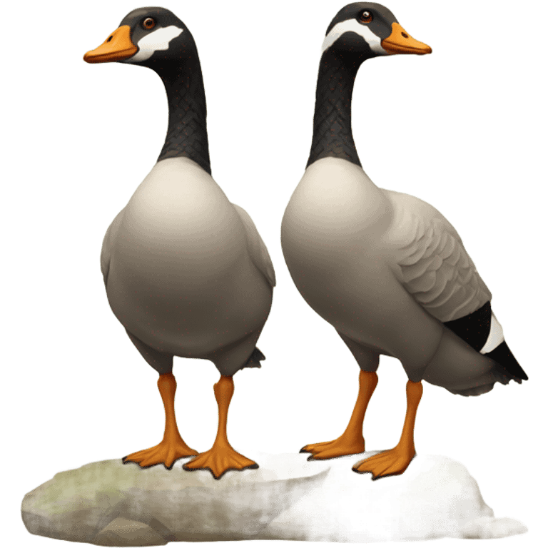 A strong pair of geese  emoji