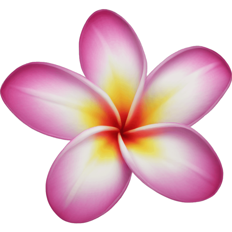 Plumeria flower emoji