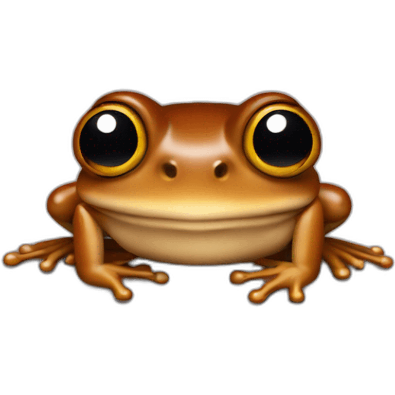 brown frog emoji