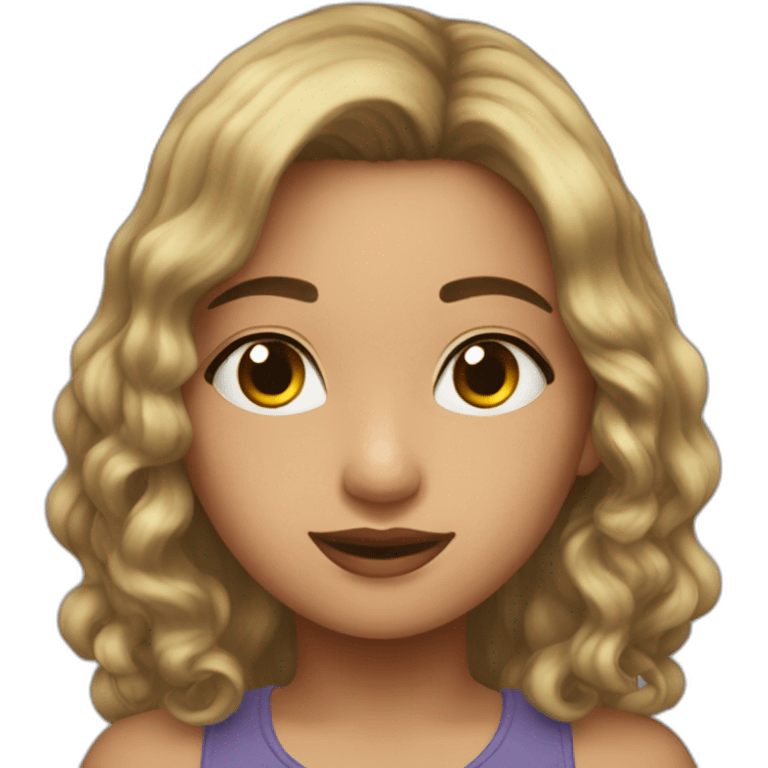 Luna nueva y cabello emoji