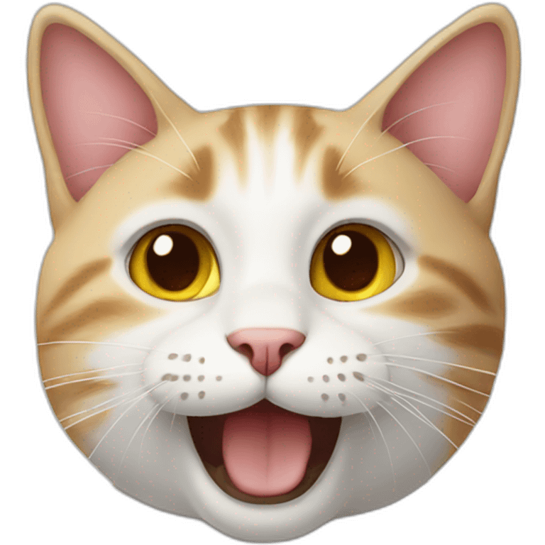 Cat happy emoji