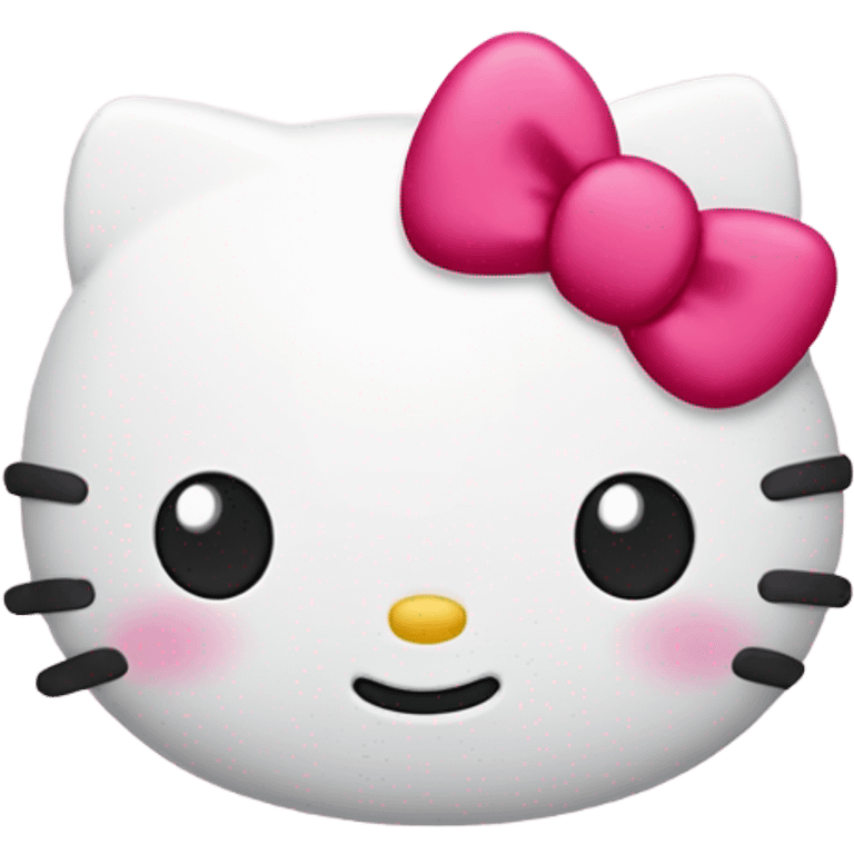 Hello kitty blushing  emoji