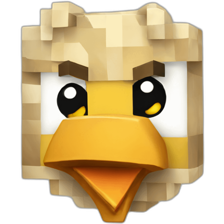 Minecraft chicken emoji