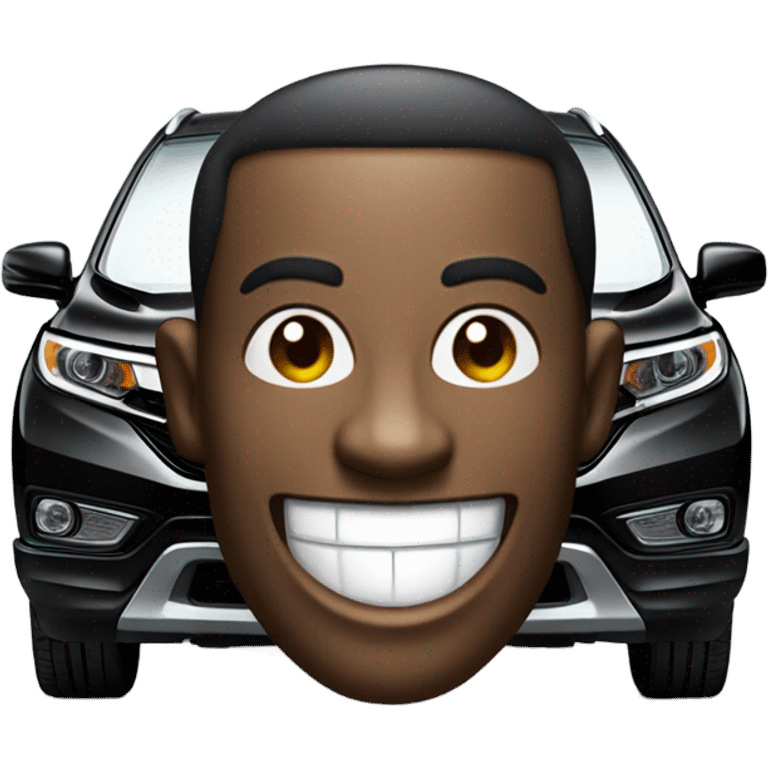 Black honda crv laughing  emoji